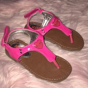 Kors hot pink sandals